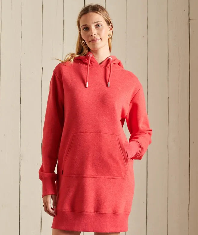 Vintage Logo Embroidered Hoodie Dress