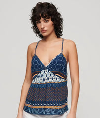 Printed Woven Cami Top