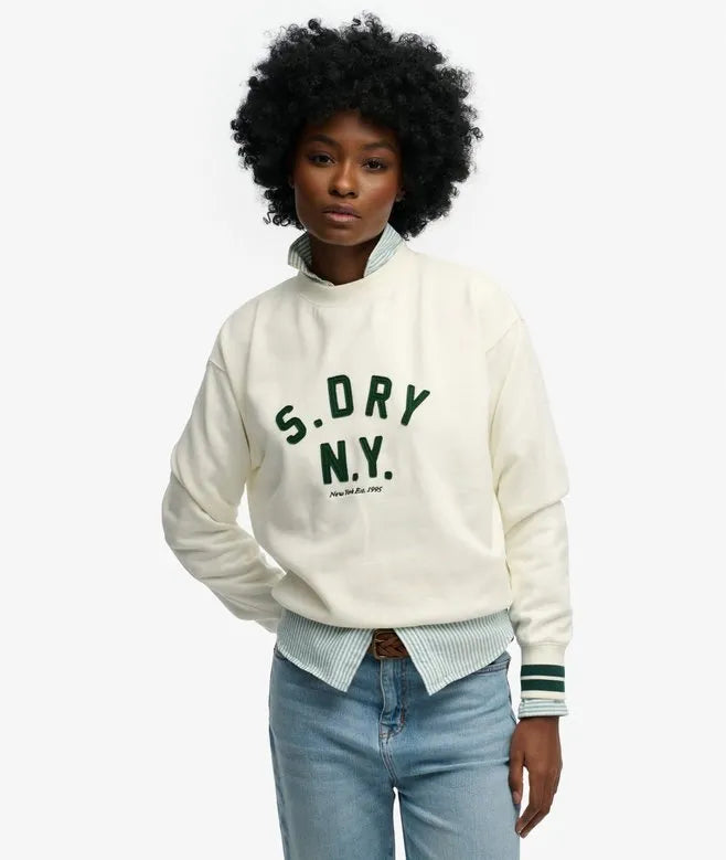 Country Club Applique Crew Sweatshirt