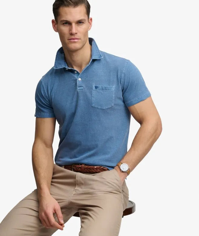 Classic Cotton Linen Polo Shirt