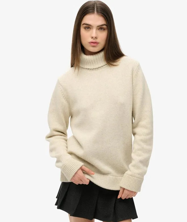 The Merchant Store - Oversized Roll Neck Jumper