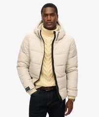 Hooded Sports Puffer Jacket