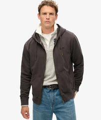 Essential Logo Washed Zip Hoodie