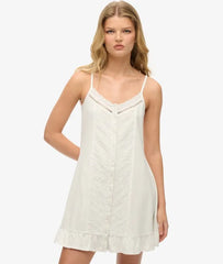 Lace Button Through Cami Dress