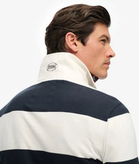 Vintage Athletic Stripe Rugby Top