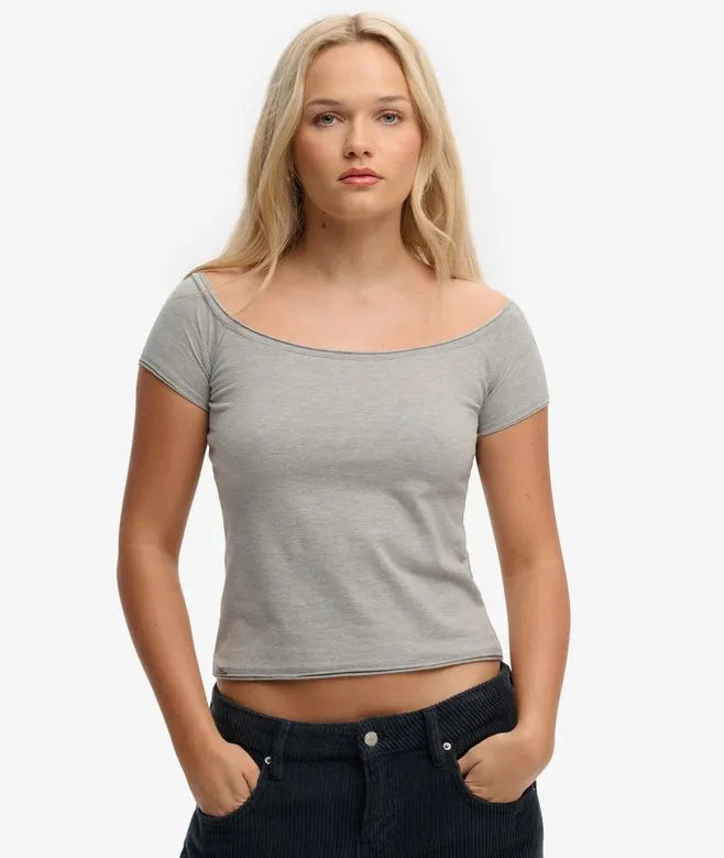 Bardot Short Sleeve Off Shoulder Top
