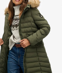 Fuji Faux Fur Hooded Longline