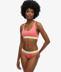 Organic Cotton Large Logo Crop Bralette