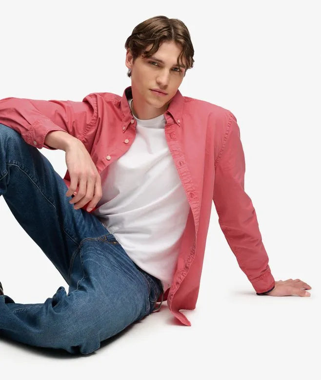 Garment Dyed Long Sleeve Shirt