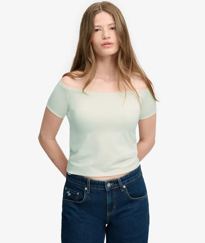 Bardot Short Sleeve Off Shoulder Top