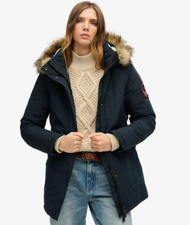 Hooded Everest Faux Fur Parka Coat