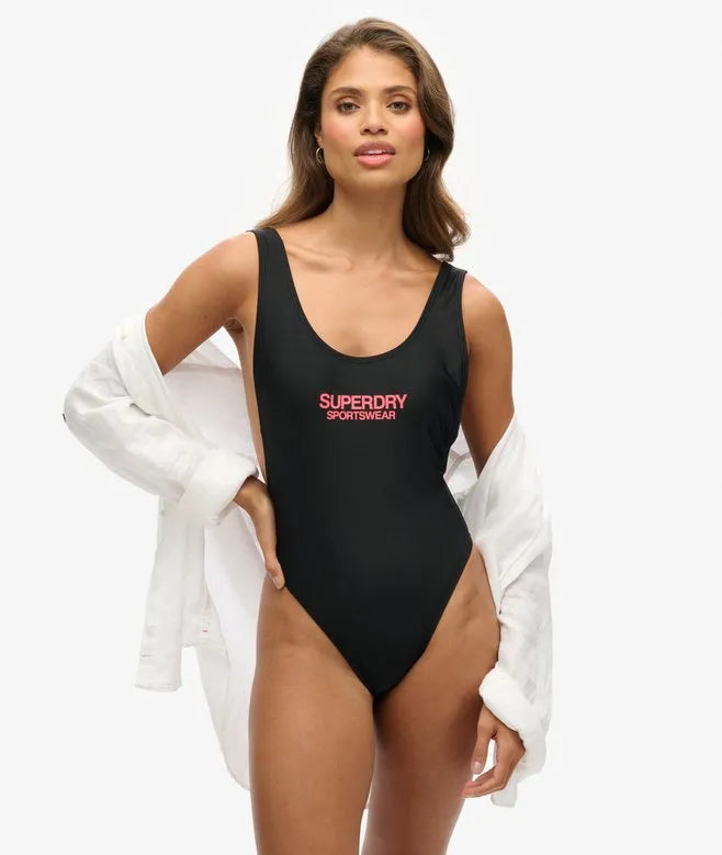 Elastic Scoop Back Swimsuit