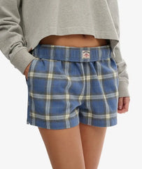 Cotton Check Elastic Shorts