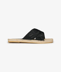 Espadrille Cross Strap Sliders