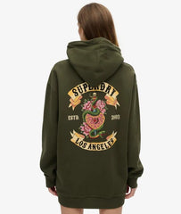 Tattoo Rhinestone Hooded Dress