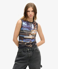 Sub Print Vest Top