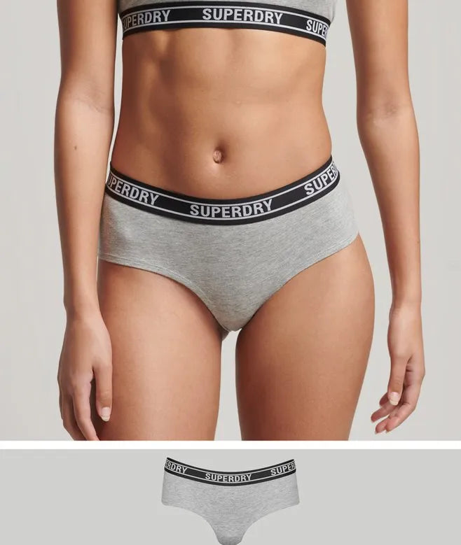 Organic Cotton Multi Logo Hipster Briefs