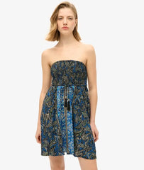 Paisley Print Bandeau Dress