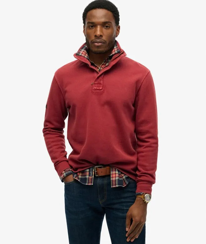 Cotton Classic Pique Half Zip Sweatshirt