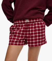 Cotton Check Elastic Shorts