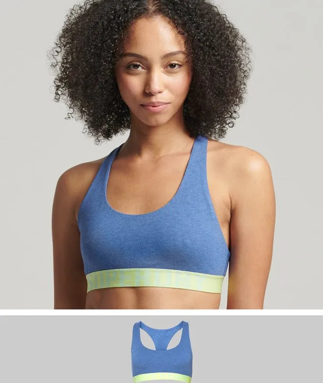 Organic Cotton Large Logo Crop Bralette