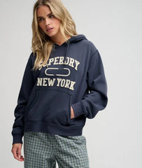 Athletic Essential Applique Cropped Hoodie