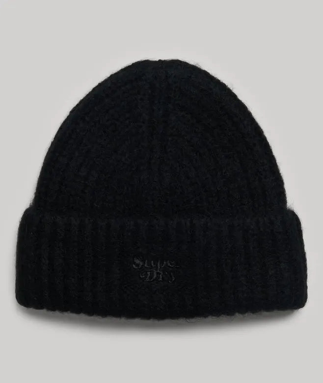 Rib Knit Beanie Hat