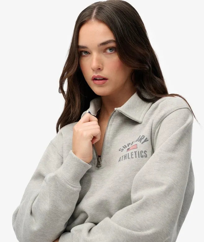 Athletic Collared Half Zip Jumper