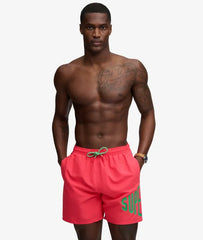 Printed Logo 16-Inch Swim Shorts