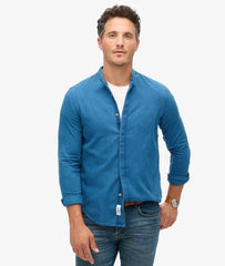 The Merchant Store - Henley Indigo Shirt