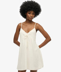 Textured Woven Cami Mini Dress