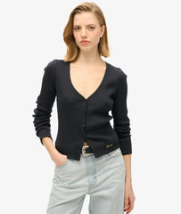 Essential Button Through Long Sleeve Top