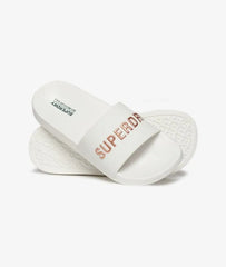 Vegan Logo Pool Sliders