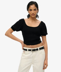 Smocked Woven Top