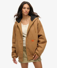 Oversized Surplus Hooded Bomber Jacket