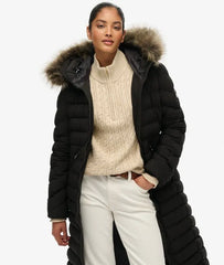 Fuji Faux Fur Hooded Longline