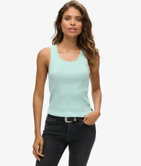 Athletic Essentials Lace Trim Vest Top