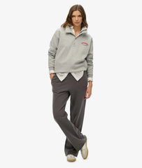 Athletic Tonal Embroidered Wide Leg Joggers