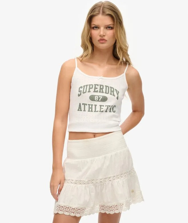 Ibiza Lace Mix Mini Skirt