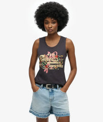 Vintage Logo Tokyo Scoop Neck Tank Top