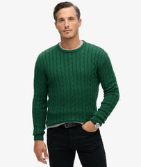 Cotton Classic Cable Knit Crew Jumper