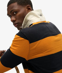 Vintage Athletic Stripe Rugby Top