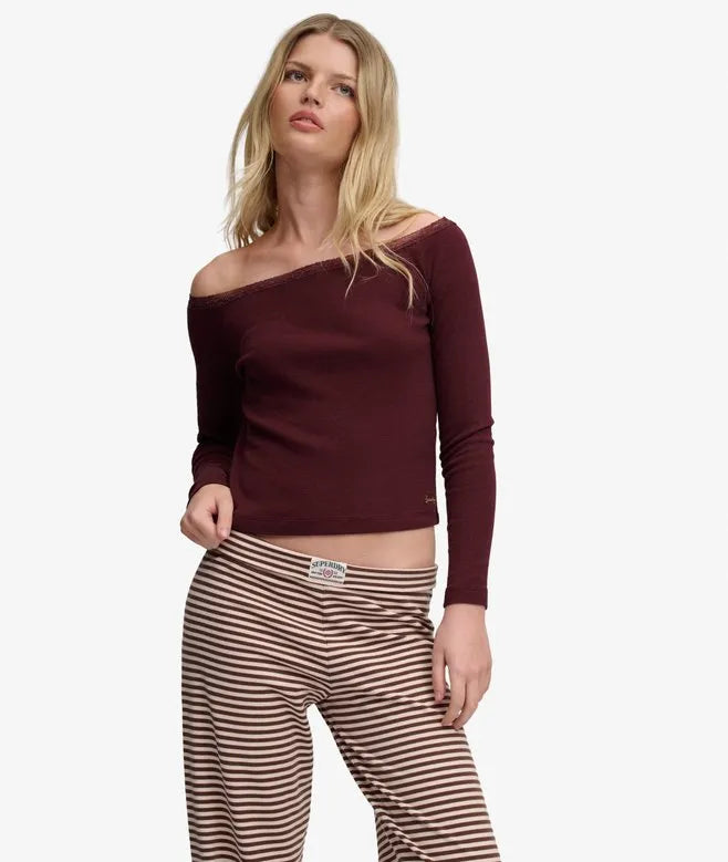Athletic Essentials Lace Long Sleeve Top