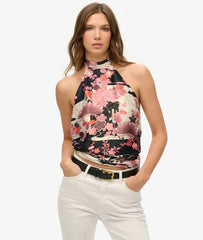 Jacquard Halter Top