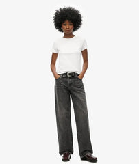 Mid Rise Wide Leg Jeans