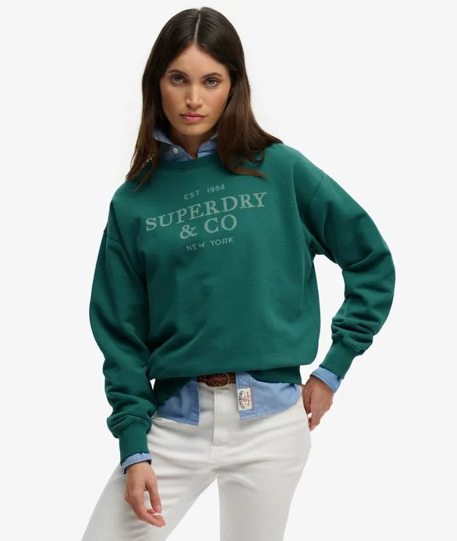 Luxe Casual Loose Crew Sweatshirt