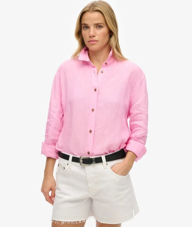 Casual Linen Boyfriend Shirt