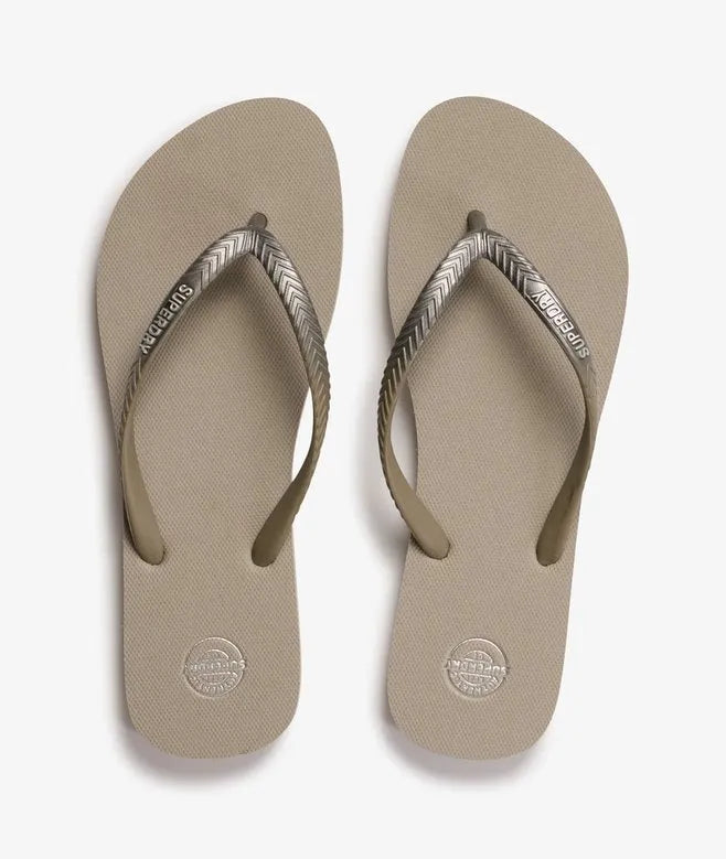 Core Metallic Flip Flops