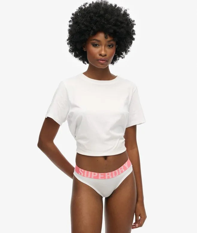 Organic Cotton Large Logo Bikini Briefs