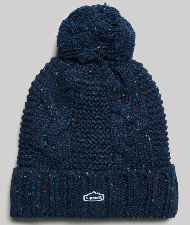 Cable Knit Bobble Beanie